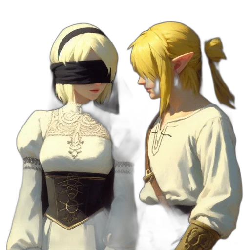 mask, staff, dress, sword transparent PNG cut-out