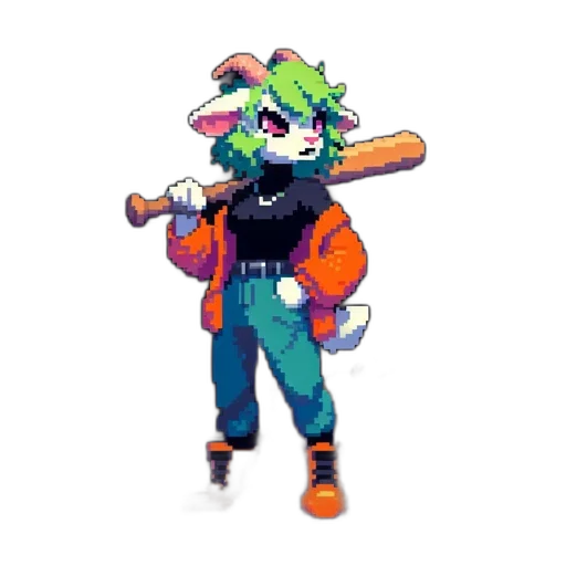 staff, jacket, weapon, animal transparent PNG cut-out