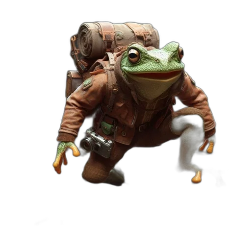 creature, jacket, animal, staff transparent PNG cut-out