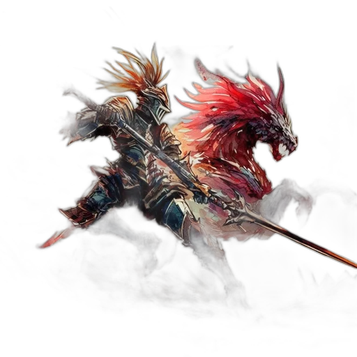 dragon, sword, weapon, staff transparent PNG cut-out
