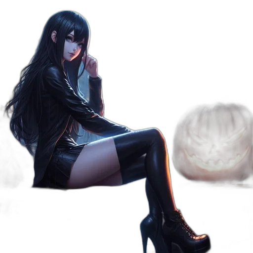 mask, shoes, hair, creature transparent PNG cut-out