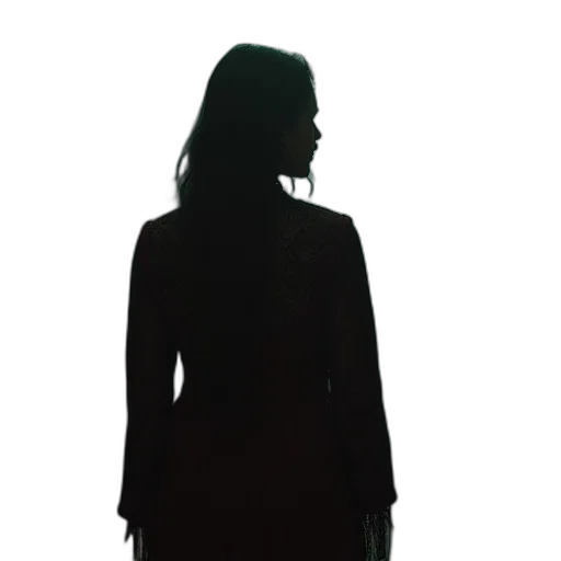 dress, jacket, staff, face transparent PNG cut-out