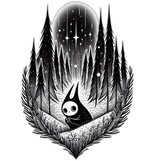 creature, mask, crown, pixel art transparent PNG cut-out