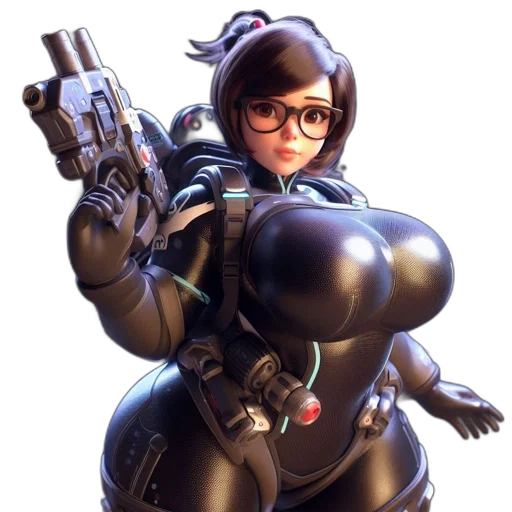 weapon, robot, staff, jacket transparent PNG cut-out
