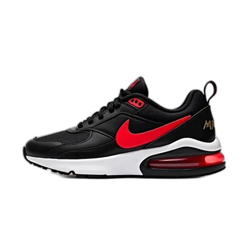shoes, 3d render, black, red transparent PNG cut-out