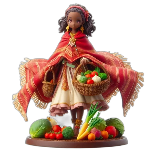 food, concept art, 3d render, red transparent PNG cut-out