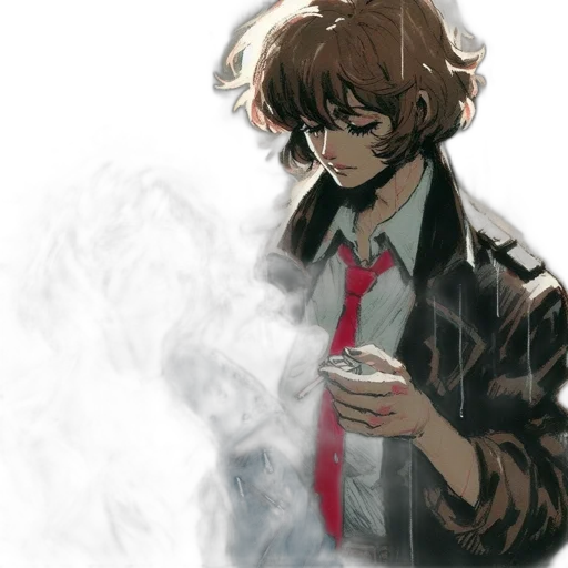 jacket, mask, staff, concept art transparent PNG cut-out