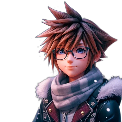 jacket, staff, face, weapon transparent PNG cut-out