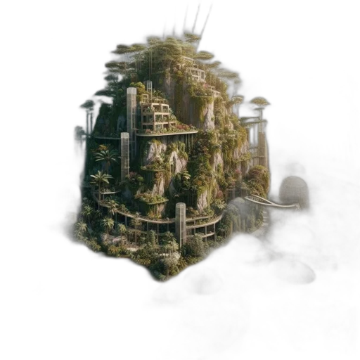 building, robot, furniture, concept art transparent PNG cut-out
