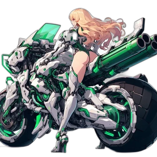 weapon, robot, car, concept art transparent PNG cut-out