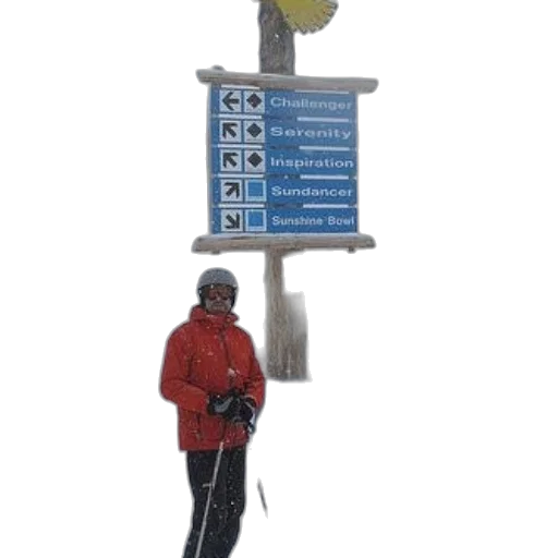 staff, jacket, snow, skier transparent PNG cut-out