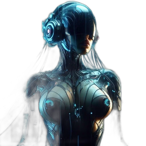 robot, dress, mask, face transparent PNG cut-out