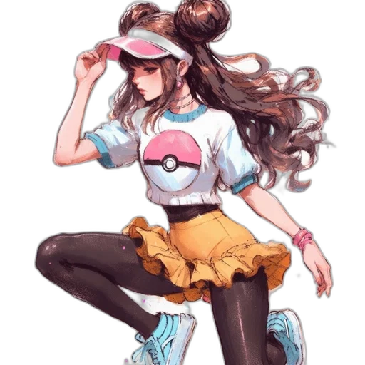 dress, hair, jacket, hat transparent PNG cut-out