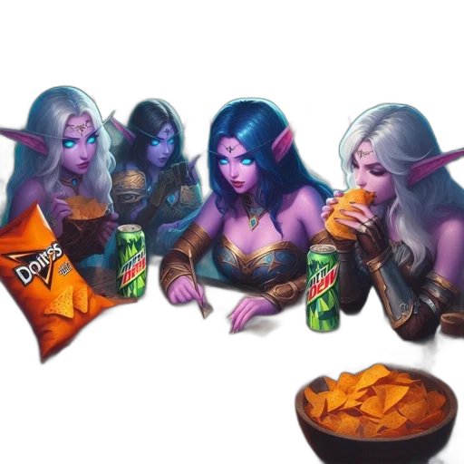 food, fantasy art, concept art, pixel art transparent PNG cut-out