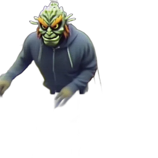 creature, mask, staff, face transparent PNG cut-out