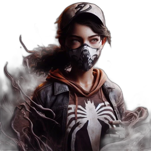mask, concept art, fantasy art, photorealistic transparent PNG cut-out