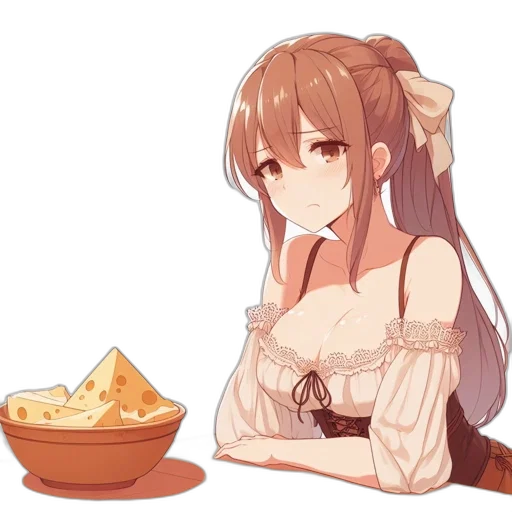 food, crown, dress, creature transparent PNG cut-out