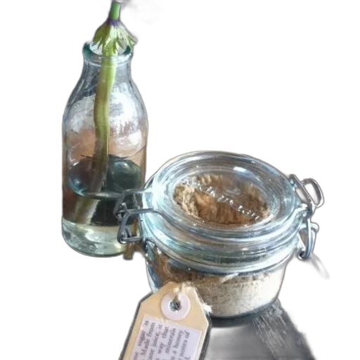 bottle, food, 3d render, rustic transparent PNG cut-out