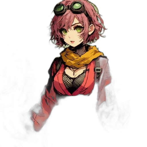 weapon, jacket, staff, mask transparent PNG cut-out