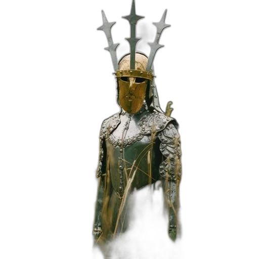 staff, mask, crown, sword transparent PNG cut-out