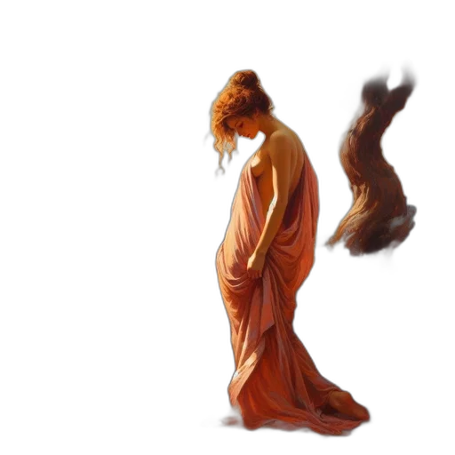dress, hair, creature, animal transparent PNG cut-out