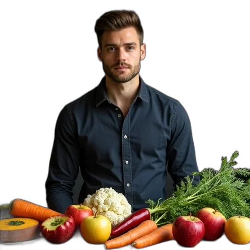 food, staff, jacket, face transparent PNG cut-out