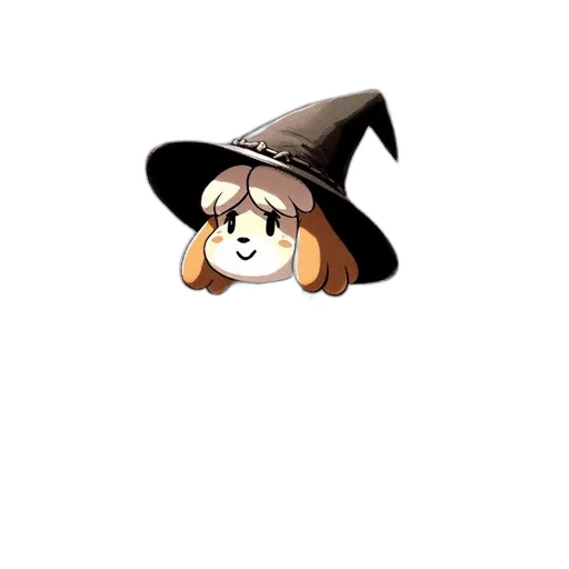 hat, staff, animal, creature transparent PNG cut-out
