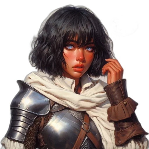 face, sword, jacket, weapon transparent PNG cut-out