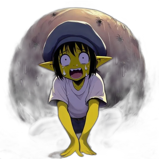 staff, mask, creature, hat transparent PNG cut-out
