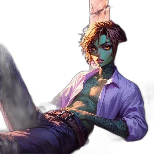 staff, mask, concept art, cyberpunk transparent PNG cut-out