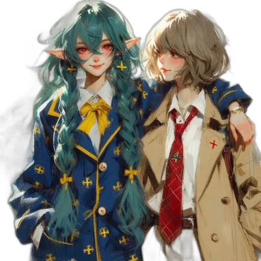 staff, jacket, mask, crown transparent PNG cut-out