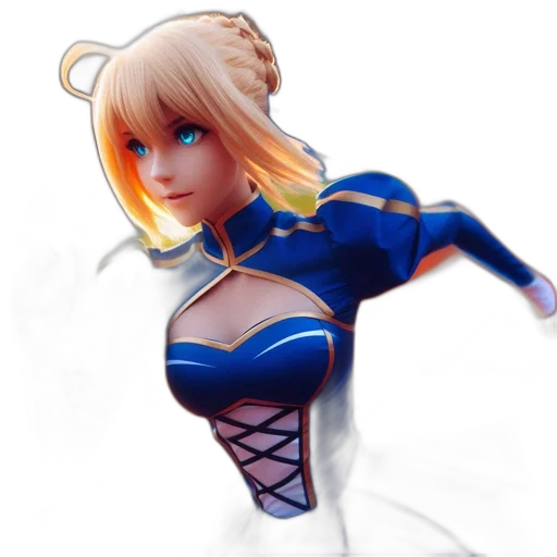 robot, dress, 3d render, concept art transparent PNG cut-out