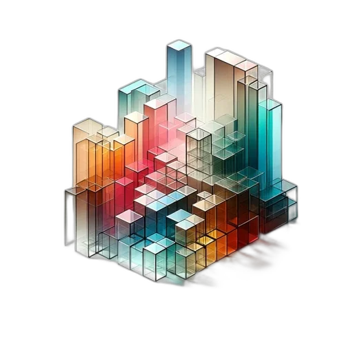 building, furniture, 3d render, pixel art transparent PNG cut-out