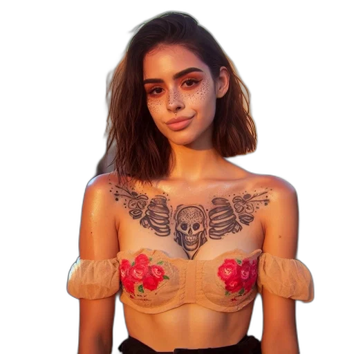 jewelry, mask, jacket, cyberpunk transparent PNG cut-out