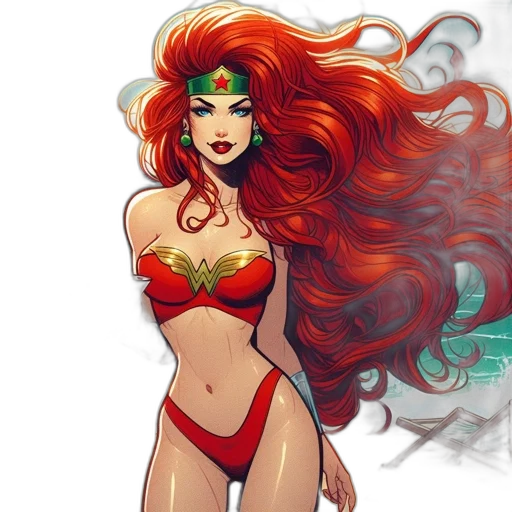 comic book art, fantasy art, concept art, cartoon transparent PNG cut-out