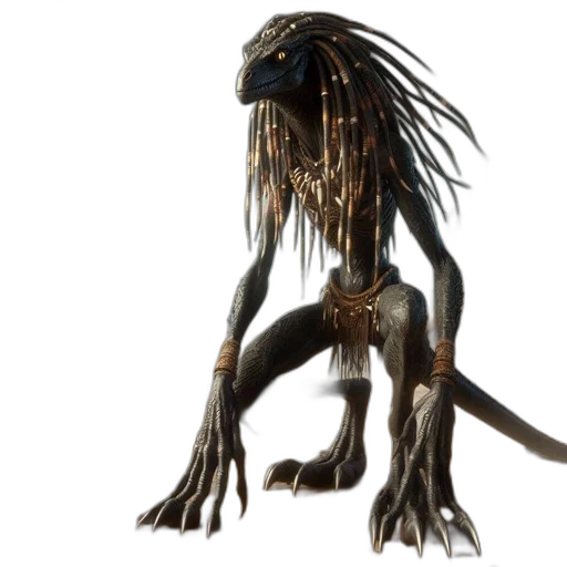 creature, animal, hair, dragon transparent PNG cut-out