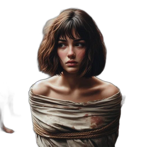 dress, face, creature, concept art transparent PNG cut-out