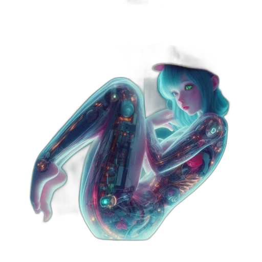 jewelry, dress, robot, creature transparent PNG cut-out