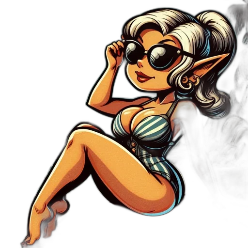 cartoon, comic book art, concept art, pixel art transparent PNG cut-out