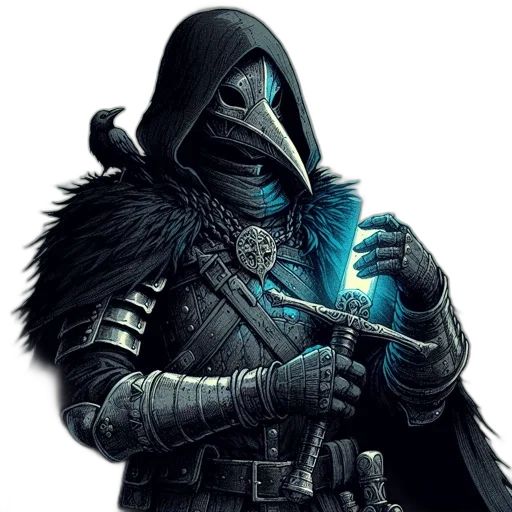 mask, sword, staff, weapon transparent PNG cut-out