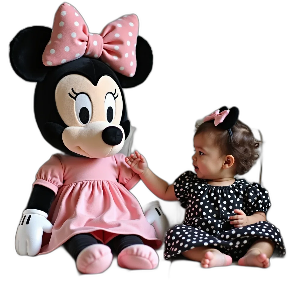 3d render, photorealistic, toddler, black transparent PNG cut-out