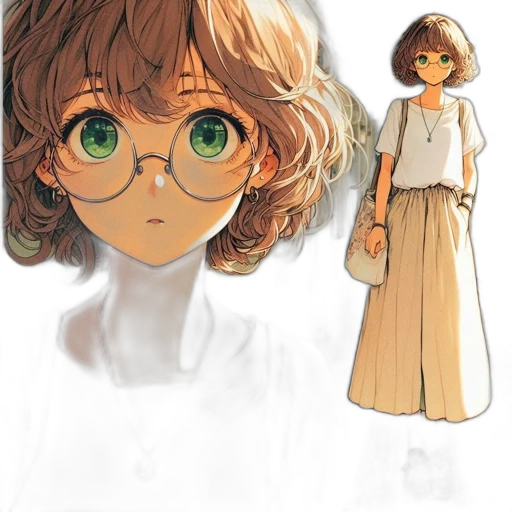dress, staff, creature, face transparent PNG cut-out