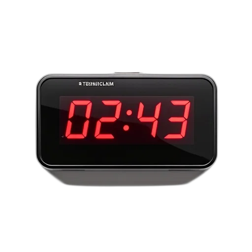 modern, digital, timer, black transparent PNG cut-out