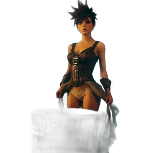 dress, weapon, crown, creature transparent PNG cut-out
