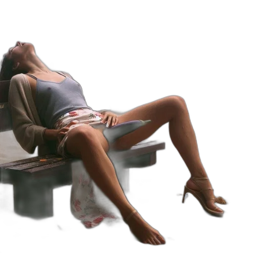 furniture, dress, concept art, 3d render transparent PNG cut-out