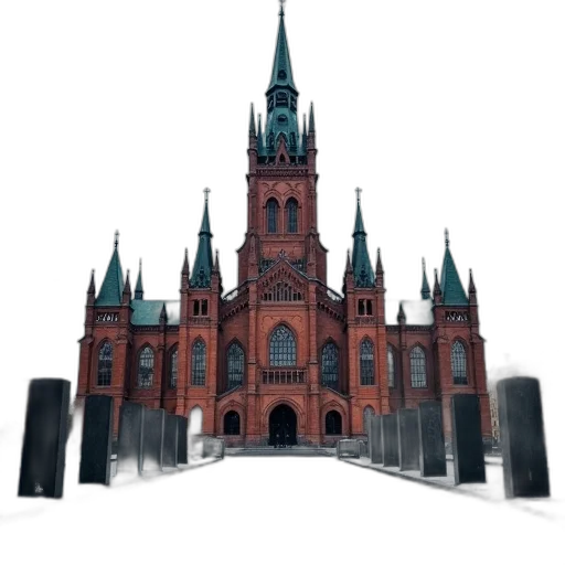 building, concept art, 3d render, pixel art transparent PNG cut-out
