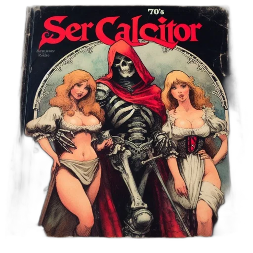 comic book art, cover, ser, calcitor transparent PNG cut-out