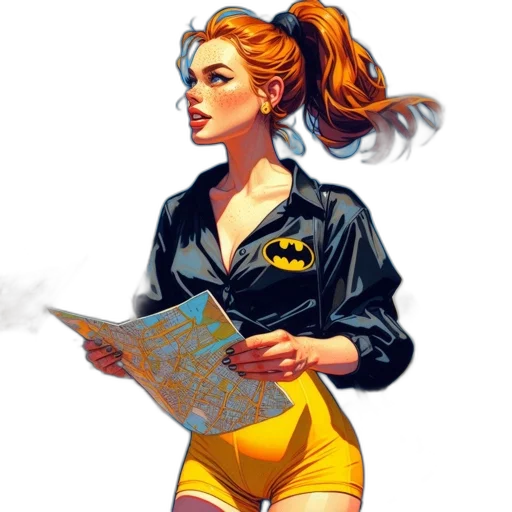 jacket, comic book art, concept art, cyberpunk transparent PNG cut-out