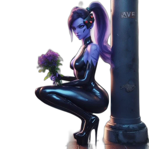 flower, concept art, comic book art, fantasy art transparent PNG cut-out