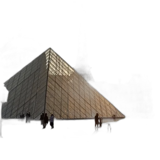 building, umbrella, 3d render, concept art transparent PNG cut-out
